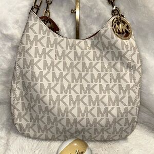 Michael Kors Monogrammed Shoulder Bag